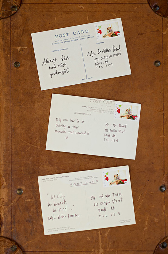 love notes on postcards