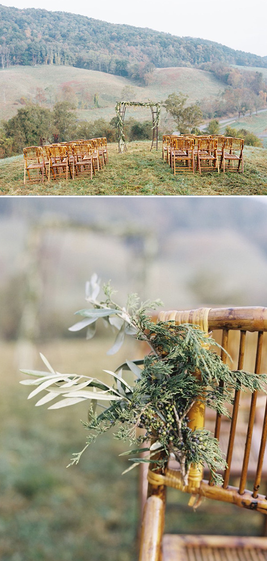 evergreen and olive chair florals