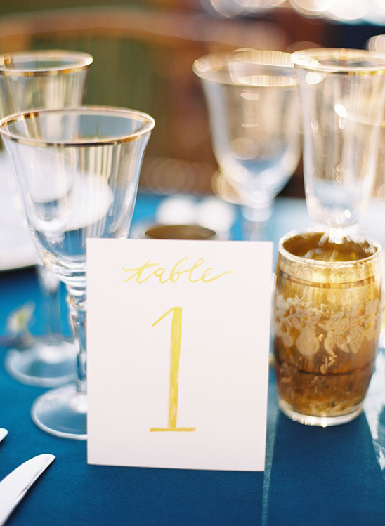 yellow printed table numbers