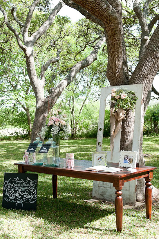 welcome guestbook table