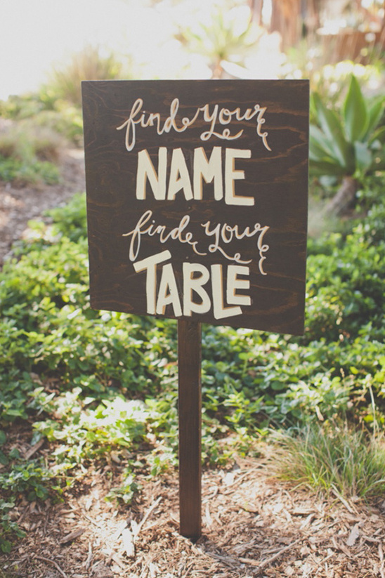 find your name find your table sign