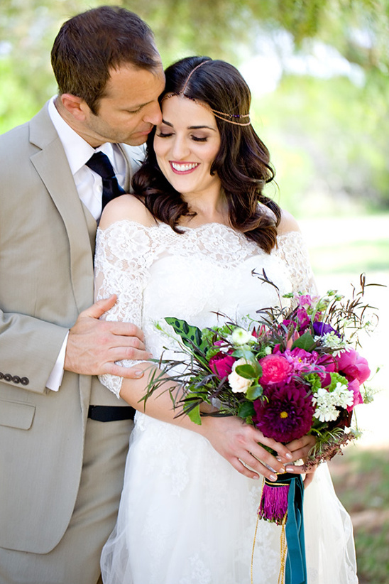 Boho Pretty Plum Wedding