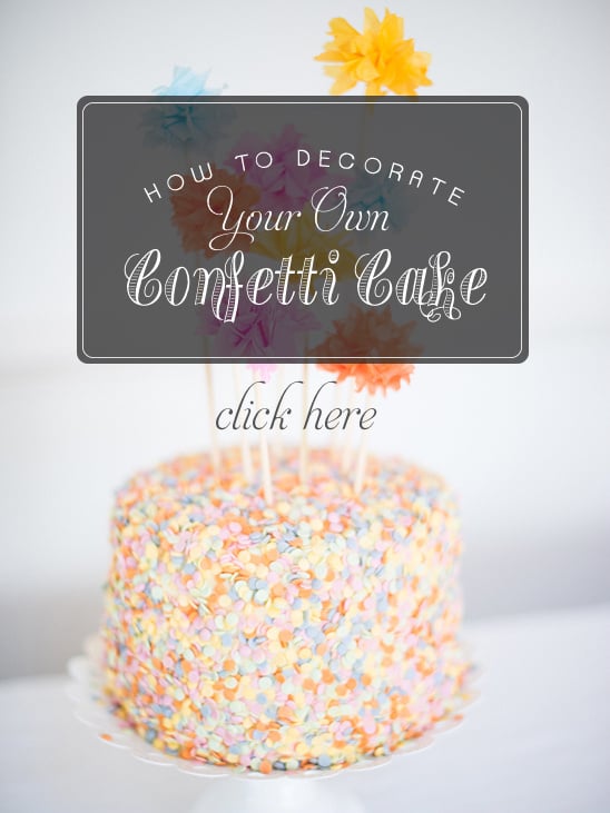 How To Decorate Your Own Confetti Sprinkle Cake