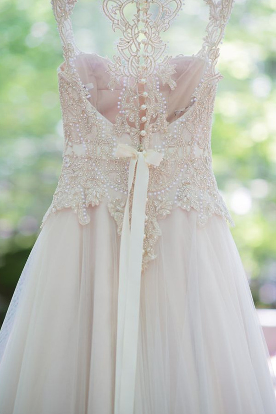 delicate gown detail