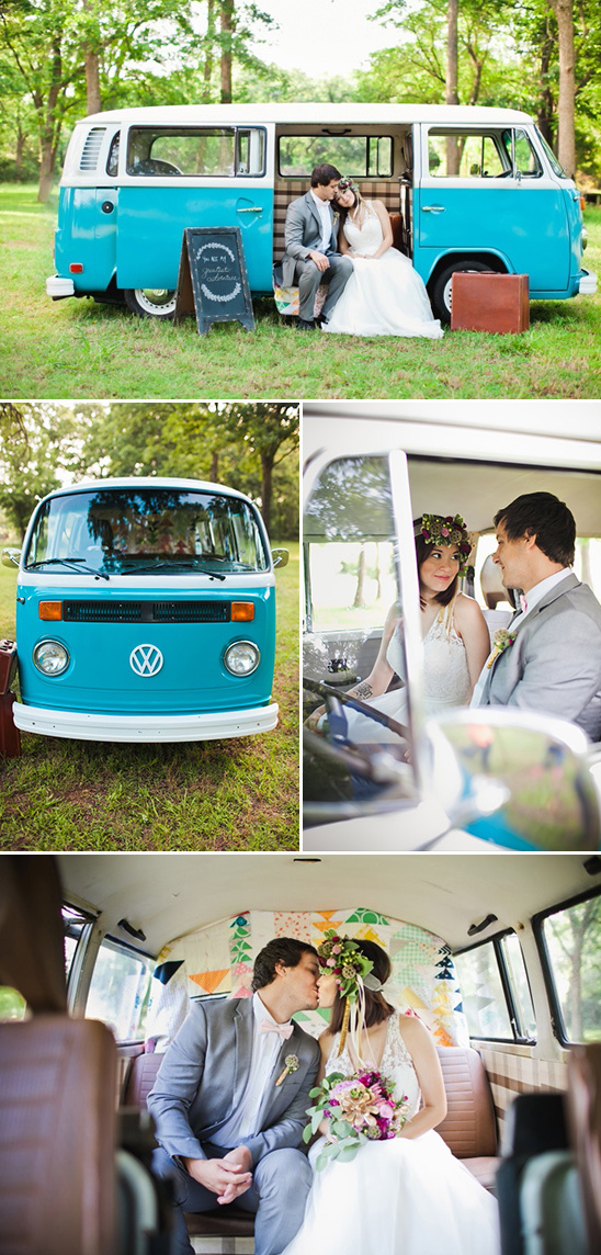 converted VW bus into a mobile photo booth