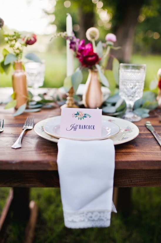 fun and flirty place cards