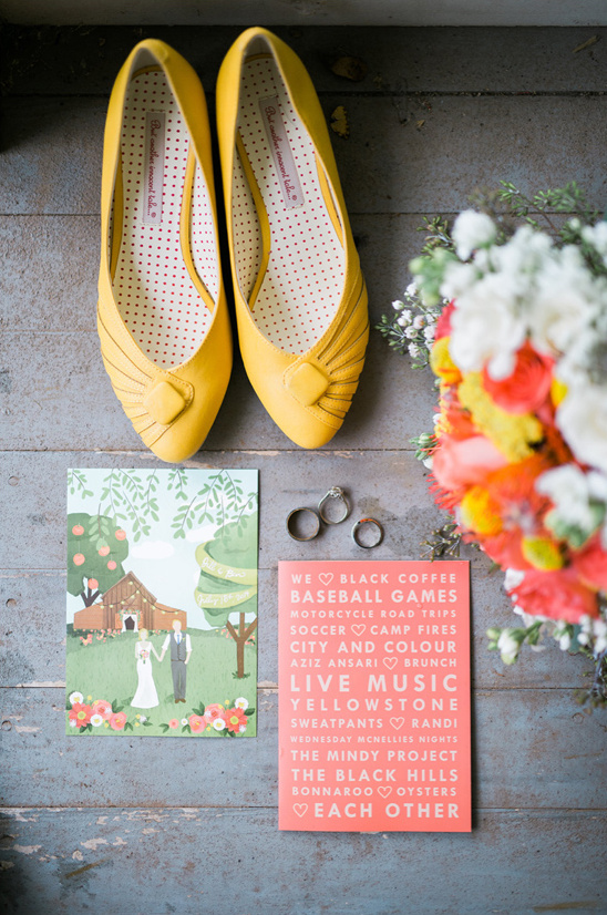 wedding invites programs and shoes
