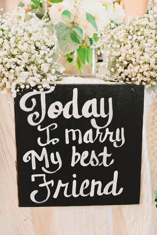 today i marry my best friend sign