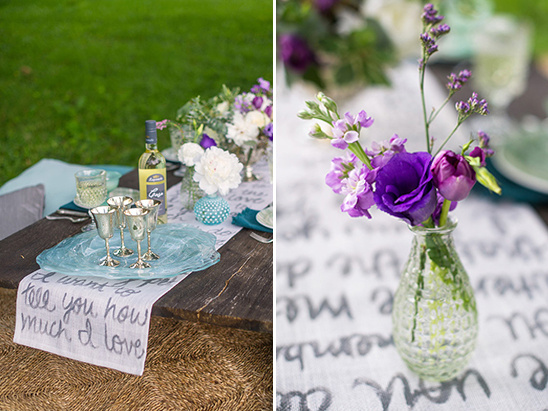 purple and blue wedding ideas