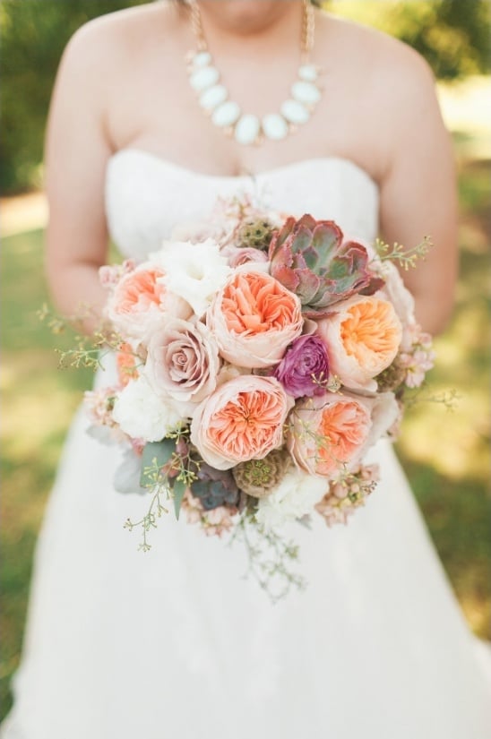 Oklahoma Peach and Mint Succulent Wedding Day