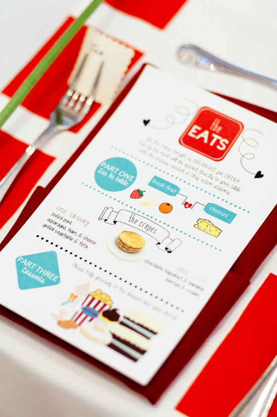 Elegant menu detailing breakfast options for a delightful dining experience