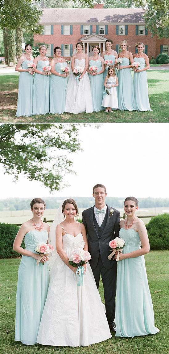 long mint bridesmaids dresses