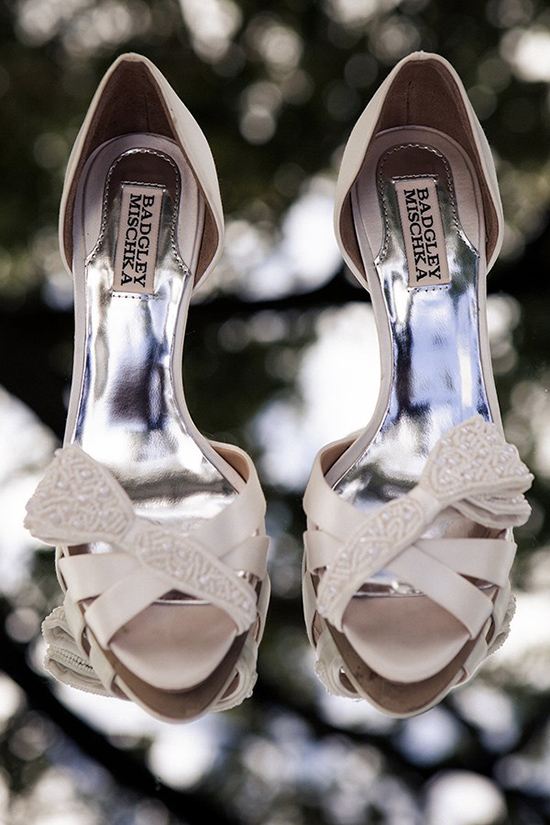 beaded badgley mischka wedding shoes