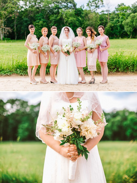 mixed blush bridesmaids dresses