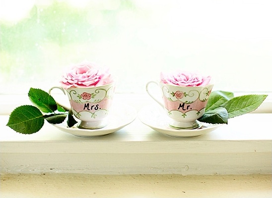 Mrs and Mr teacups