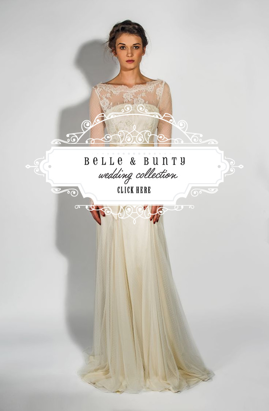 Belle & Bunty wedding dress collection; click here