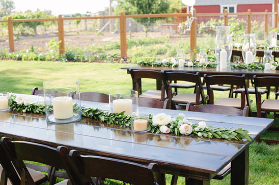 backyard wedding reception