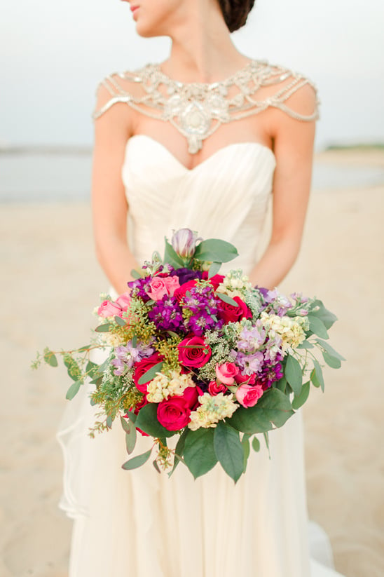 purple and pink bouquet