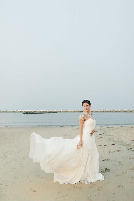 beach bridal shoot