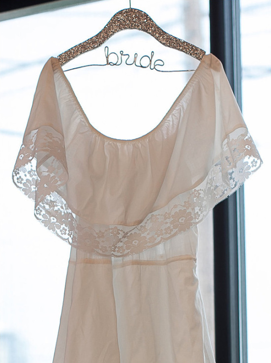 sparkly bride hanger