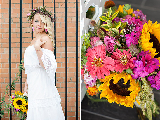 boho chic bride