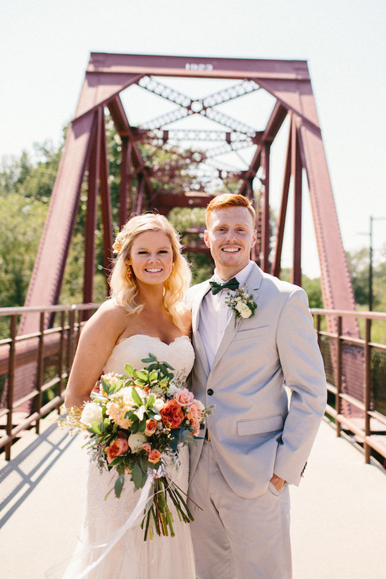 Gray and Peach Wedding In Boise, Idaho