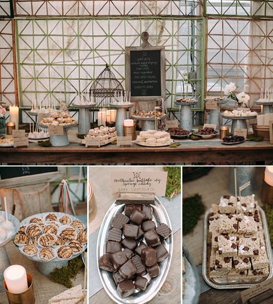 Dessert table with various treats for a special event or celebration