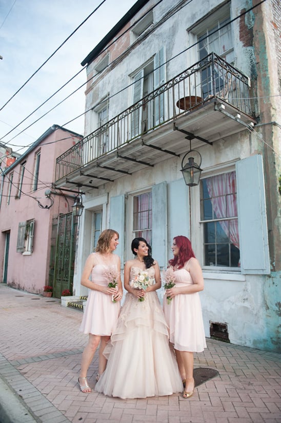 cocktail length bridesmaid dresses from BHLDN