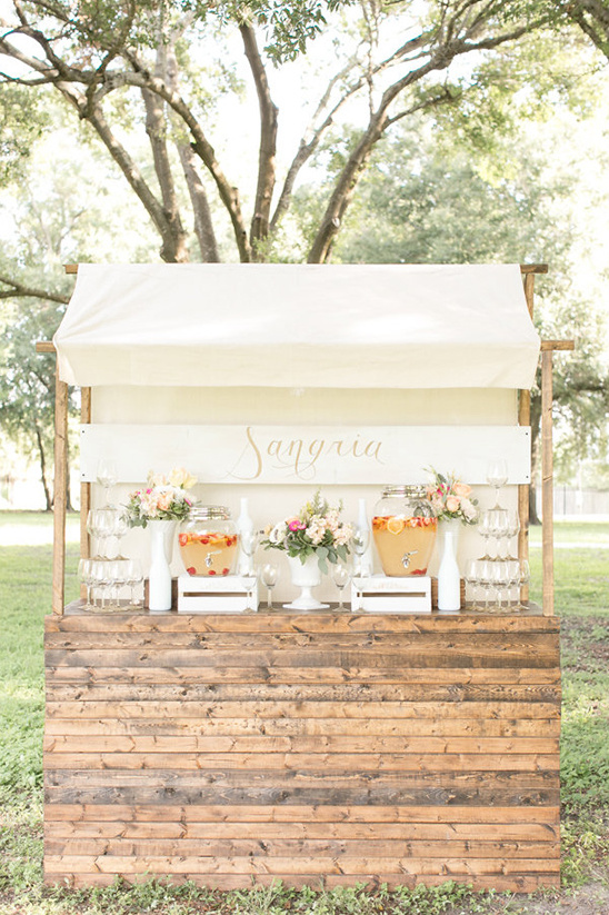 How To Make A Sangria Bar + Garden Wedding Ideas