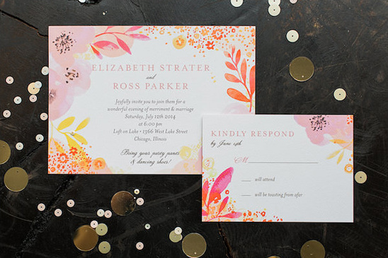 Clink A Paper Company wedding stationery