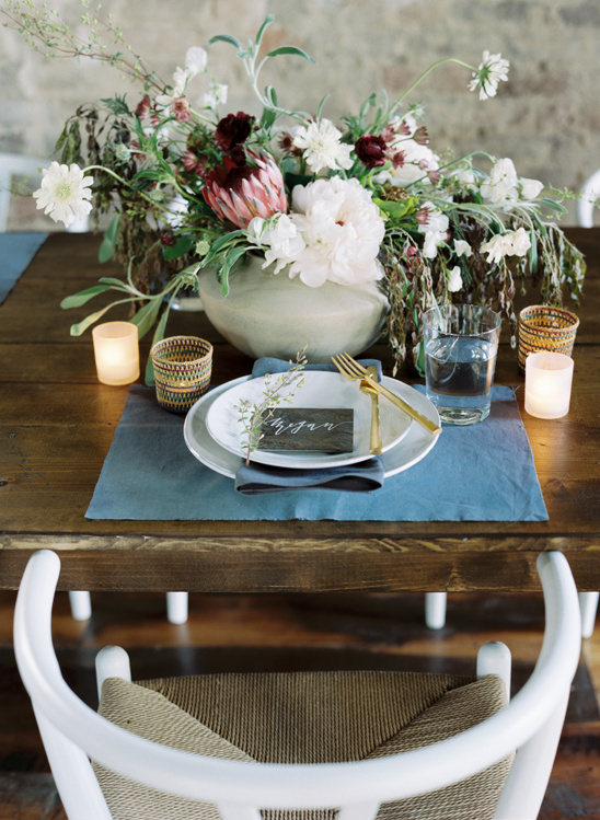 fresh and clean table setting