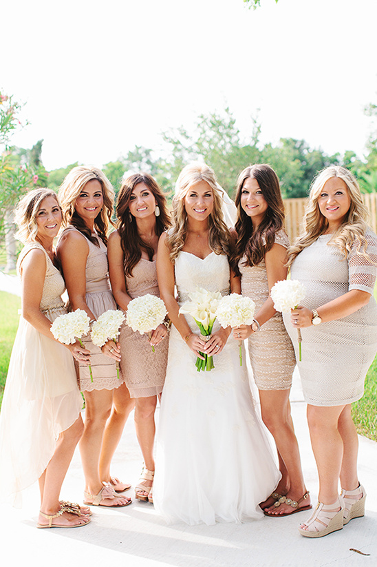pretty neutral bridesmaids dresses