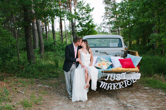 just married spot to lay under the stars