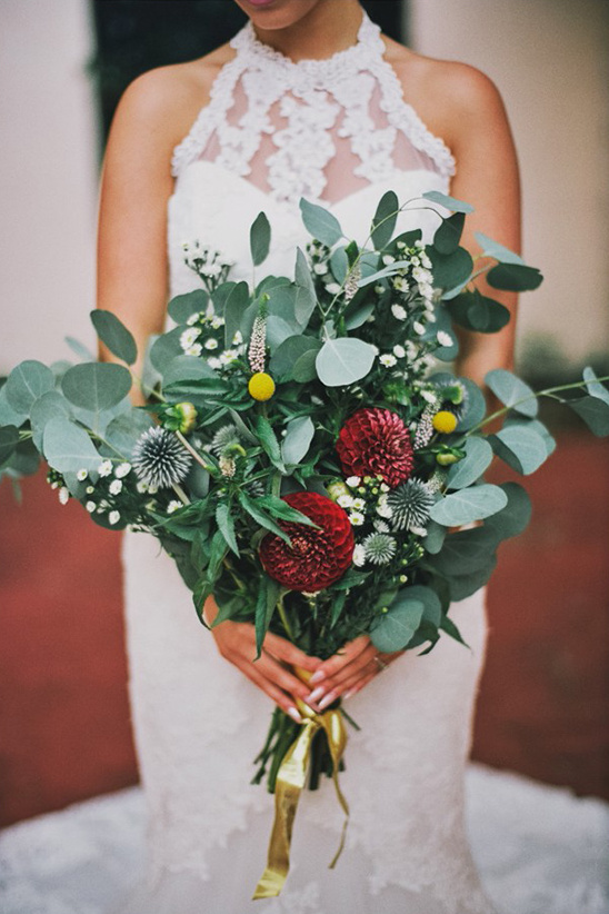 bursting with greenery bouquet