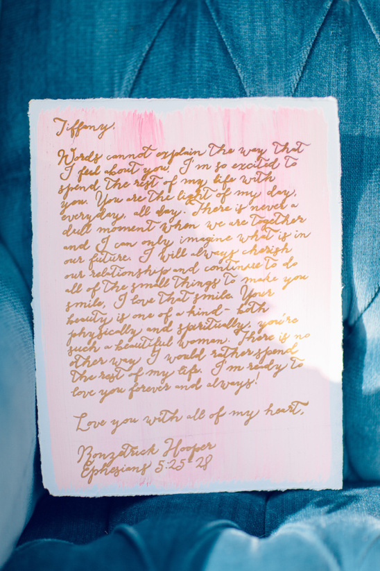 hand written love letter