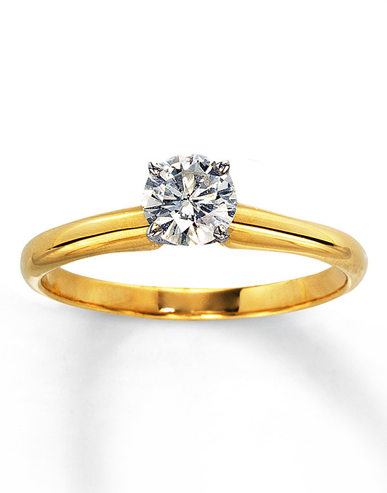 Elegant gold diamond engagement ring, perfect for a proposal