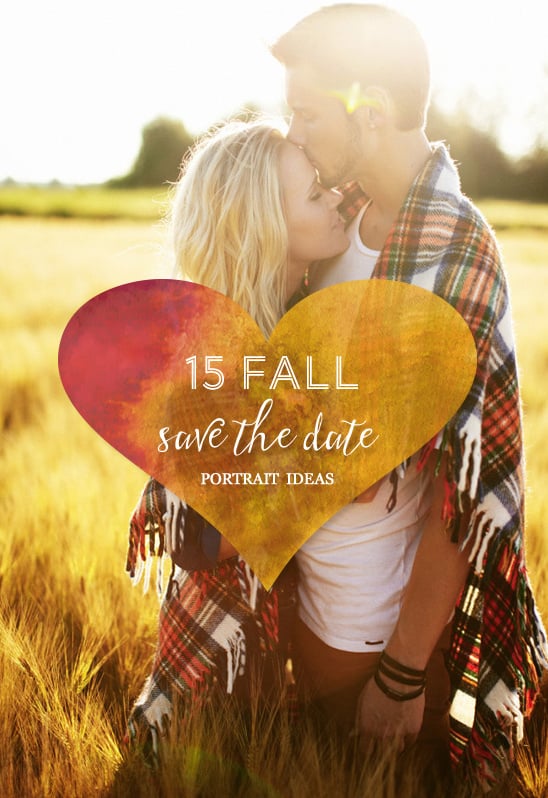 15 Fall Save The Date Portrait Ideas