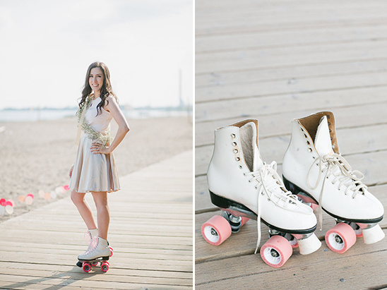 roller skating 'be my bridesmaid' outing