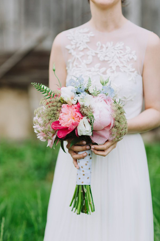bride created bouquet