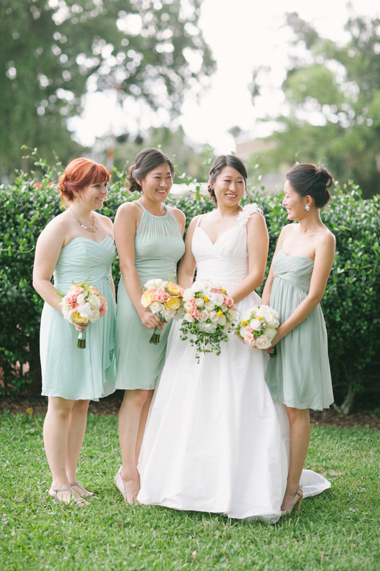 mint green bridesmaids