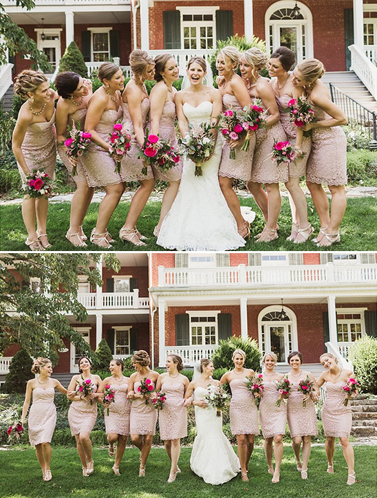 blush bridesmaid dresses