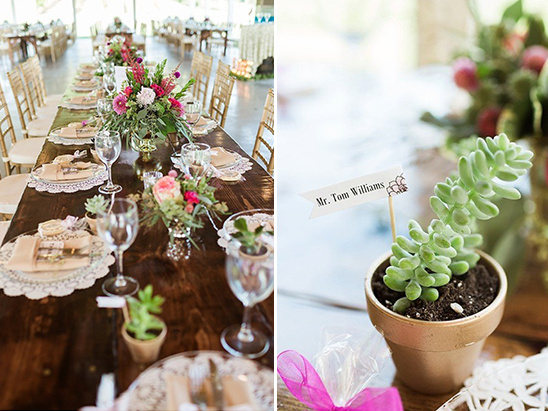 succulent escort card
