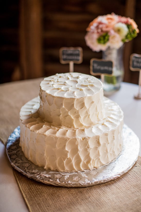 white wedding cake from Debis Cake Studio