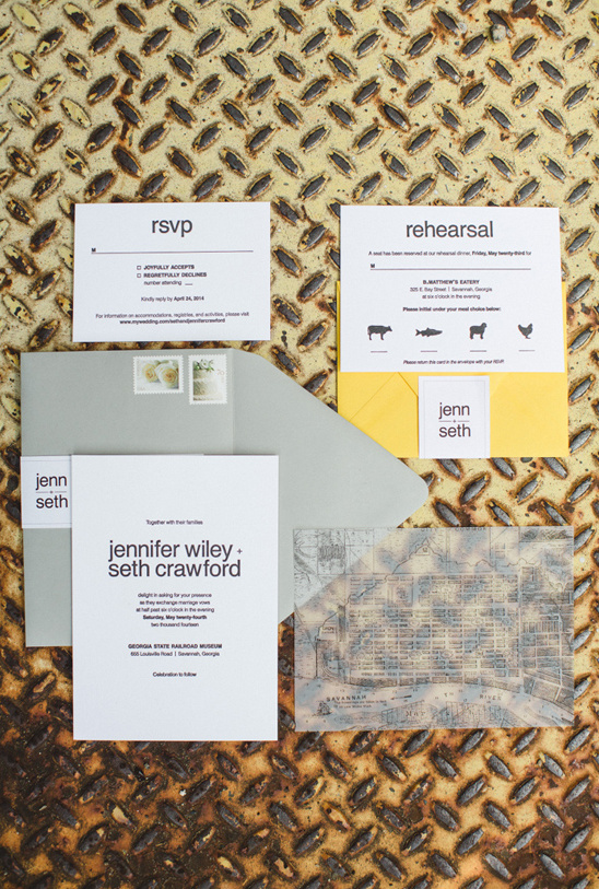 clean and simple wedding invitations