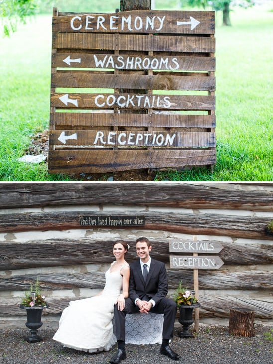 shipping pallet wedding sign