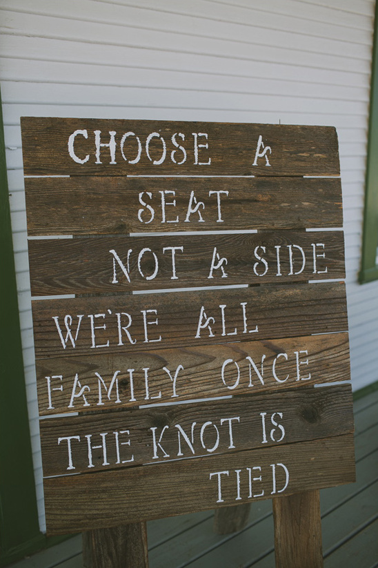 rustic sit anywhere sign