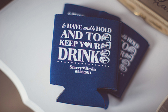 Personalized wedding drink cooler for Stacey and Kevin
