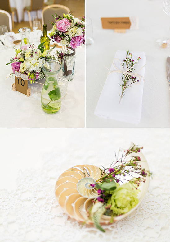 organic and whimsical centerpieces