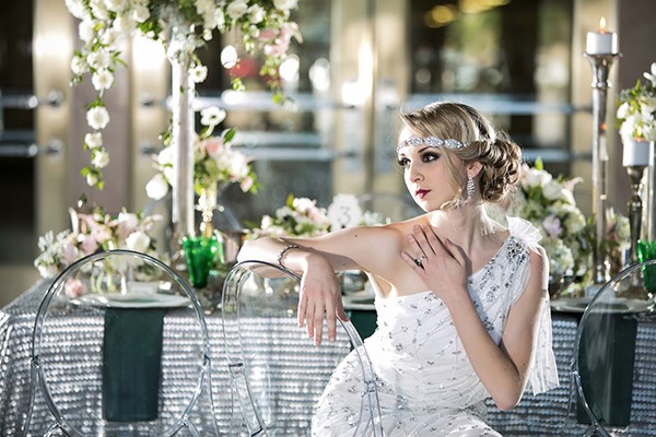 green-and-silver-glam-wedding
