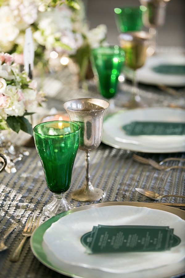 green-and-silver-glam-wedding